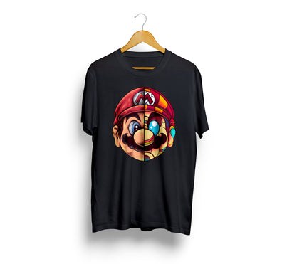 Double Face Mario – Glitched Reality T-Shirt